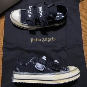 Palm Angles Black Logo Vulcanized Sneakers